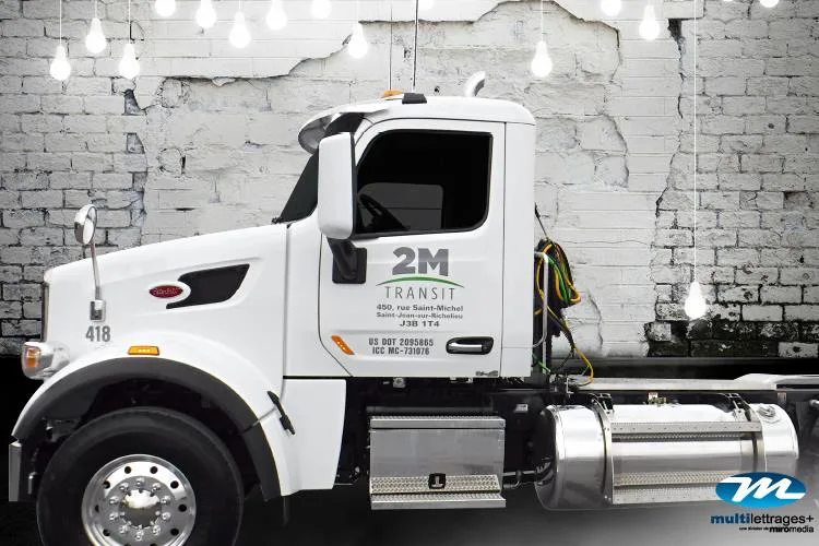 Lettrage de camion