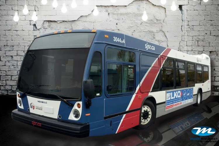 Habillage d'autobus